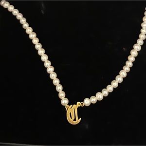 Pearl Strand “ C “ Initial Necklace NWT